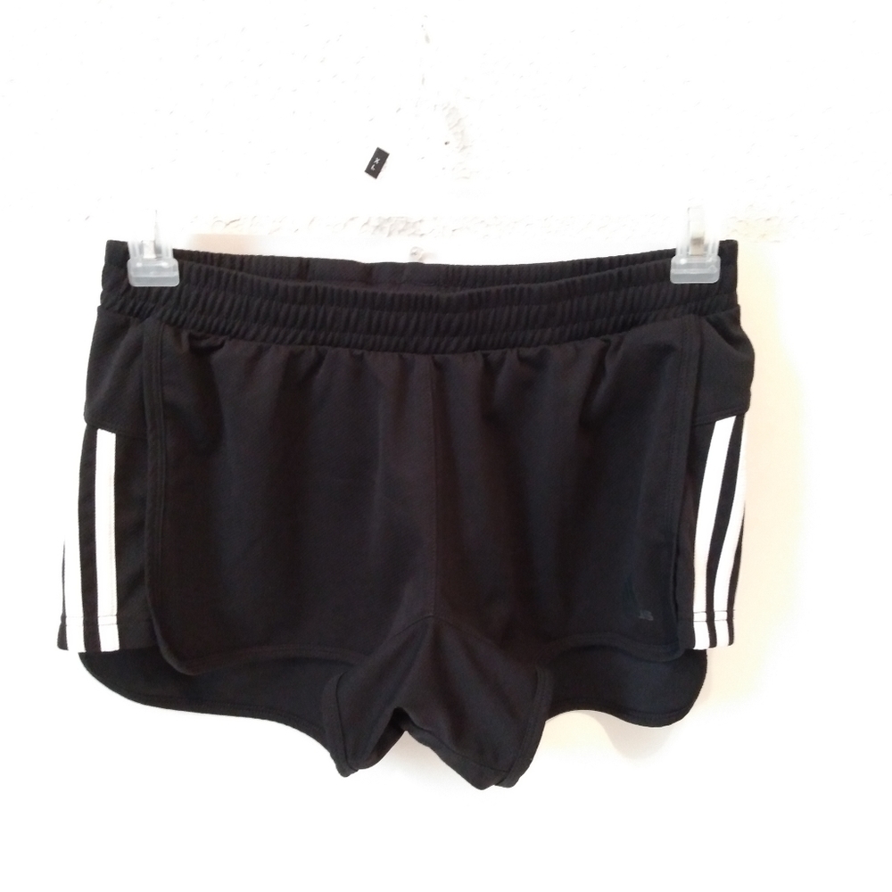 Adidas Climalite Black White Elastic Waist Short M